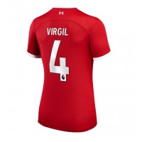 Liverpool Virgil van Dijk #4 Domaci Dres za Ženska 2023-24 Kratak Rukav